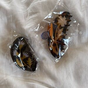 Winona Irene Acetate hair claw clips- 2 clips